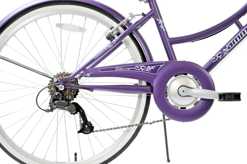 Ammaco Classique 24 Inch Wheel Dutch Bike Purple-2